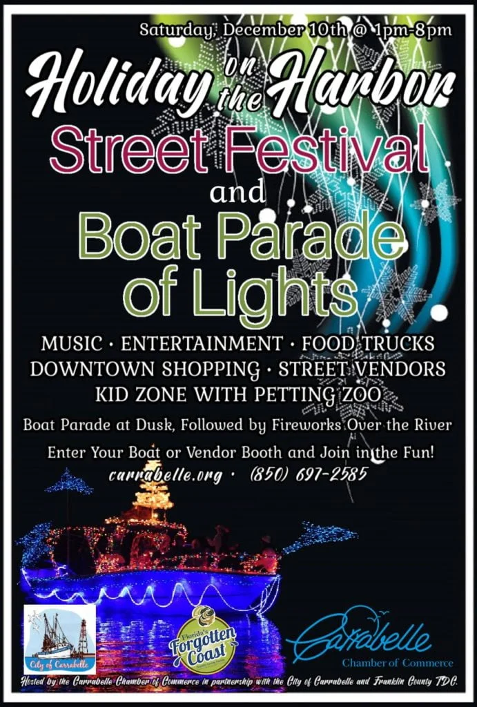 Holiday on the Harbor and Boat Parade, Carrabelle Chamber of Commerce at  Downtown Carrabelle, Carrabelle FL, Festivals