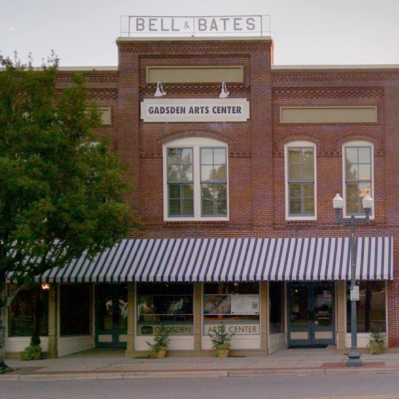 Photo of the front of a red brick building