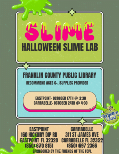 Flyer for Halloween Slime Lab activity