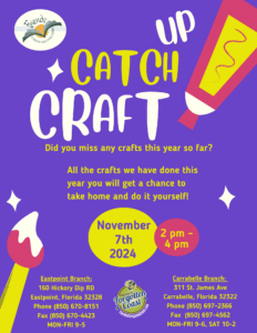 Nov 7 Catch Up Crafts Flyer