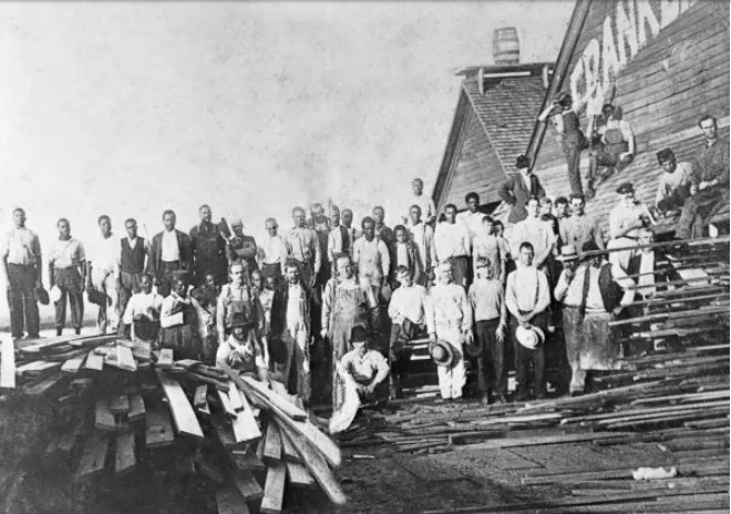 Franklin County Lumber Company employees Florida Archives circa 1910